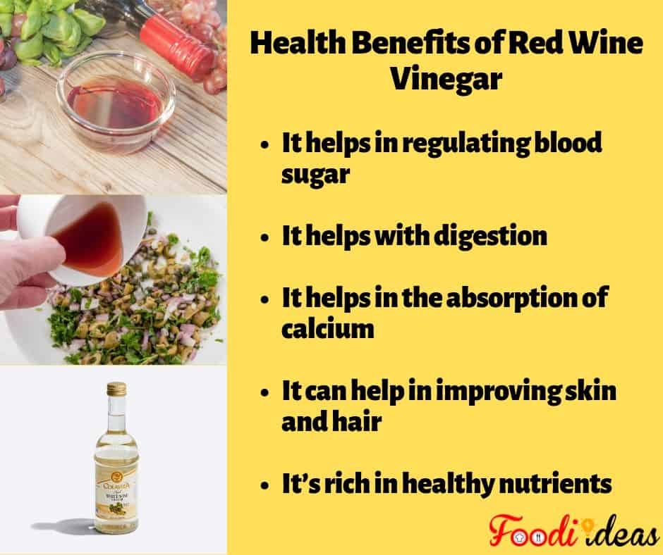health benefits of red wine vinegar