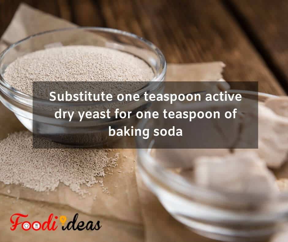 Can I substitute Dry Active Yeast for Baking Soda in Cookies