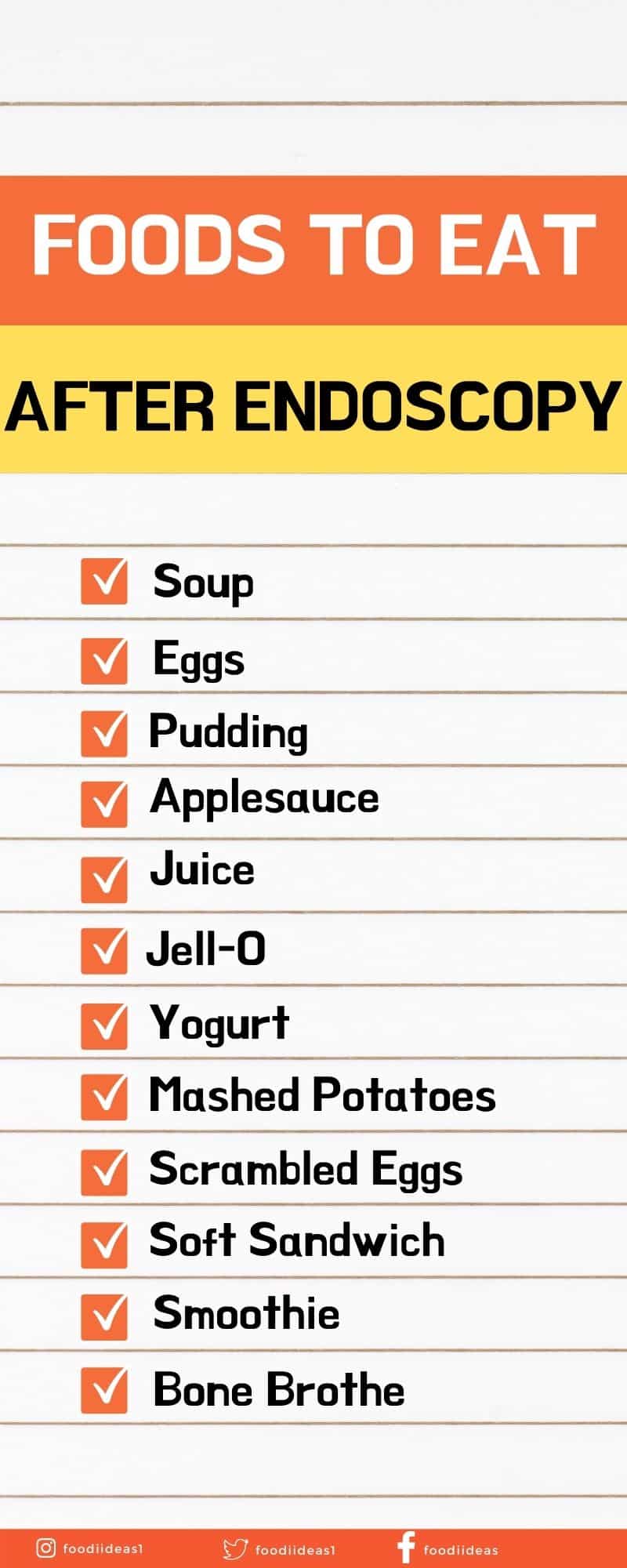 foods to eat after endoscopy
