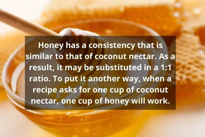 replace raw honey in place of coconut nectar