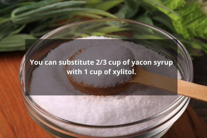 replace xylitol in place of yacon syrup