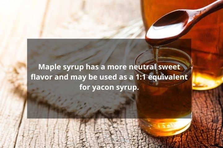 substitute maple syrup in place of yacon syrup